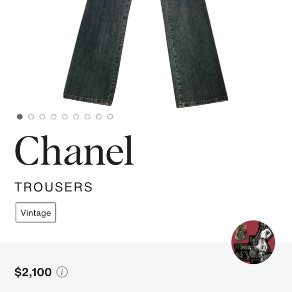 Chanel Calfskin Jean Trousers - Picture 7 of 7